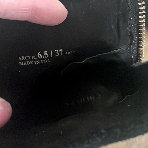 Chinese Laundry suede wedge fringe ankle boots 6.5 - Picture 4 of 5